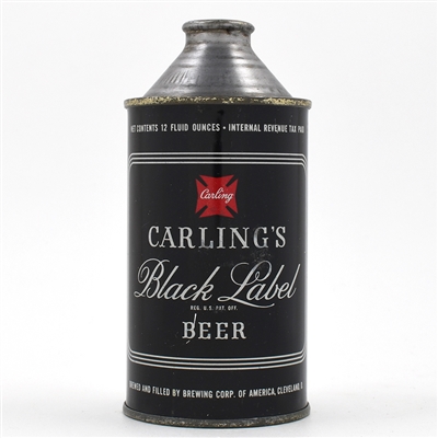 Carlings Black Label Beer Cone Top 156-29 CLEAN