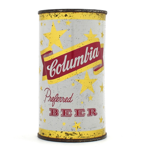 Columbia Beer Flat Top ENAMEL GOLD 50-14