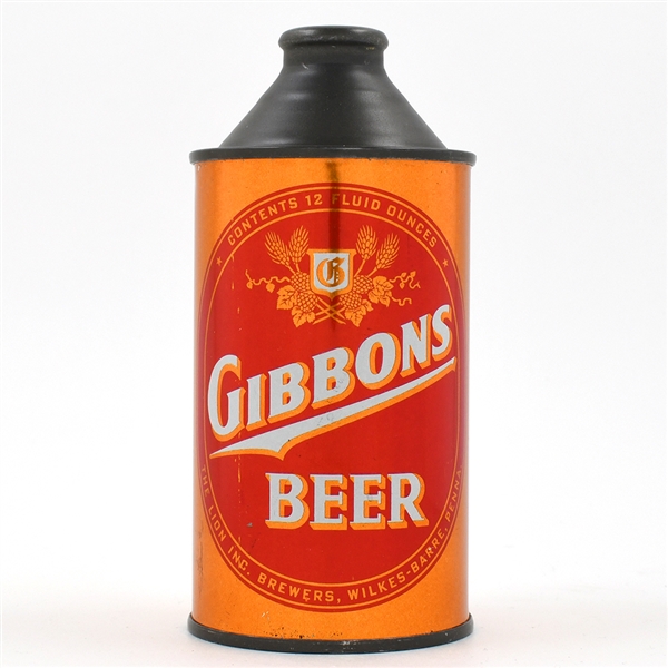 Gibbons Beer Cone Top NEAR MINT 164-27