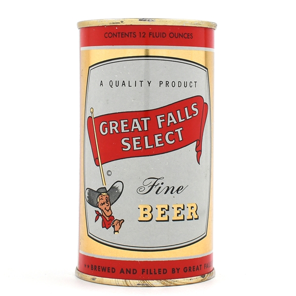 Great Falls Select Beer Flat Top NIEO 4 PERCENT MINTY 74-23