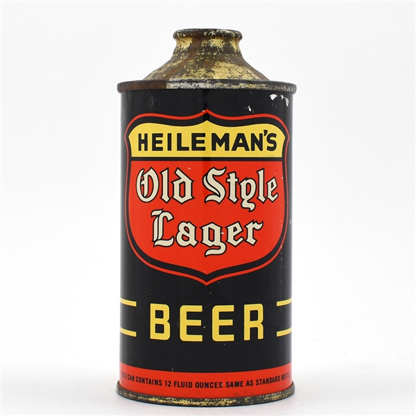 Heilemans Old Style Lager Beer Cone Top 177-19