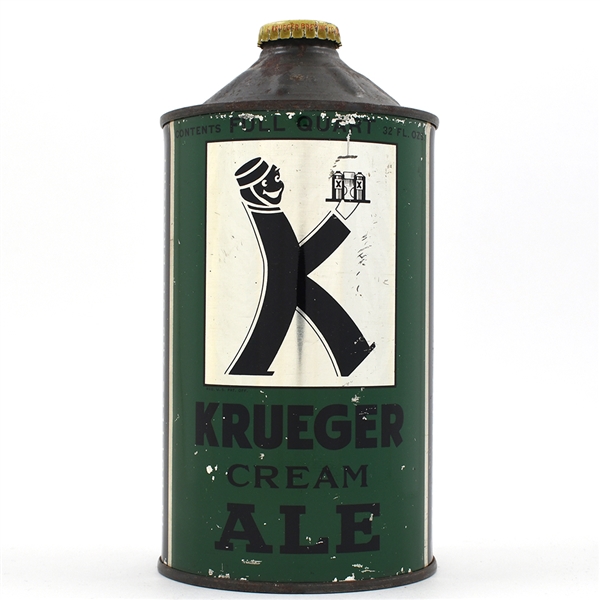 Krueger Ale Quart Cone Top K-MAN 213-12