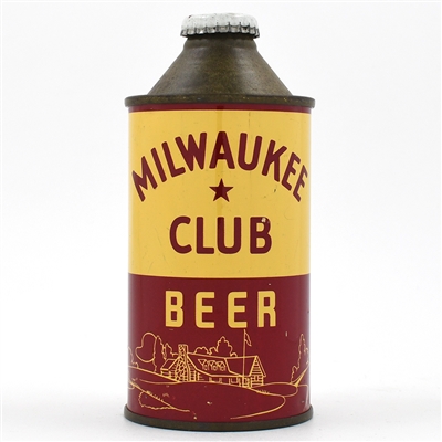 Milwaukee Club Beer Cone Top IRTP NEW YORK DISTRIBUTOR 174-2