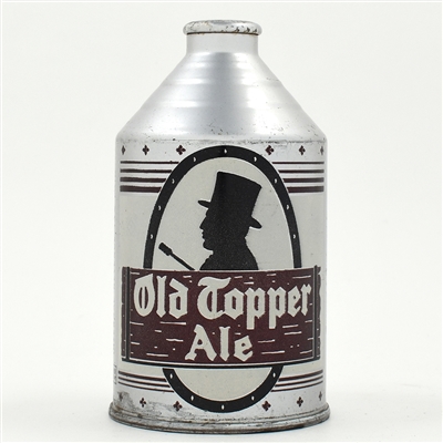 Old Topper Ale Crowntainer SCARCE WHITE CLEAN L197-31