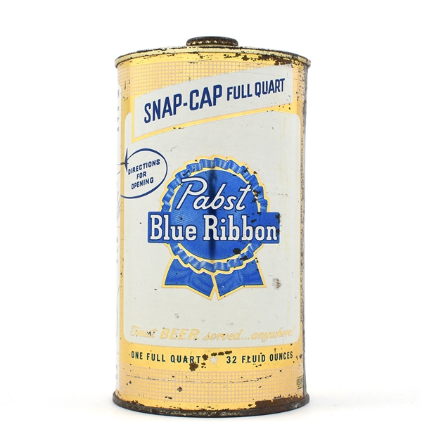 Pabst Blue Ribbon Beer Quart Snap Cap MILWAUKEE 217-3