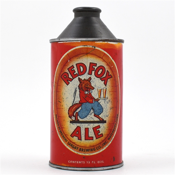 Red Fox Ale Cone Top SCARCE 180-25