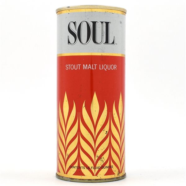 Soul Stout Malt Liquor 16 ounce Fan Tab 167-28