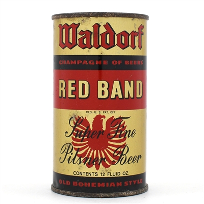 Waldorf Red Band Beer Instructional Flat Top 144-4 USBCOI 859