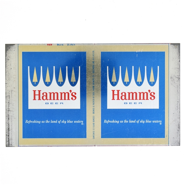 Hamms Beer Unrolled Flat Top Sheet BALTIMORE 79-11