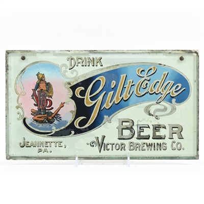 Gilt Edge Beer Pre-Proh ROG Sign VICTOR BREWING INCREDIBLE