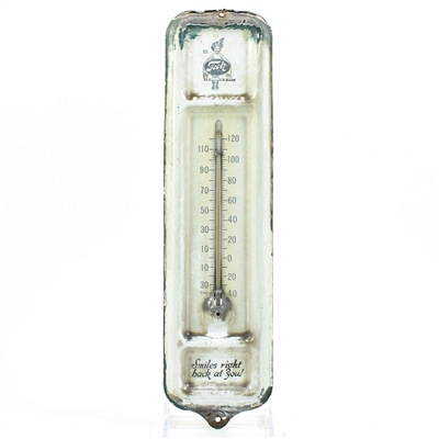 Tech Ice Cream Smiles Right Back At You Prohibition-Era Tin Thermometer