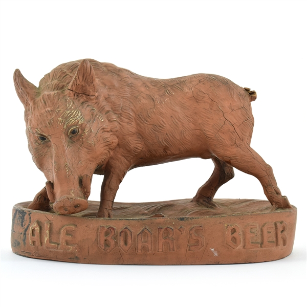 Boars Ale-Beer 1930s Cast Back Bar Statue KRUEGER RARE