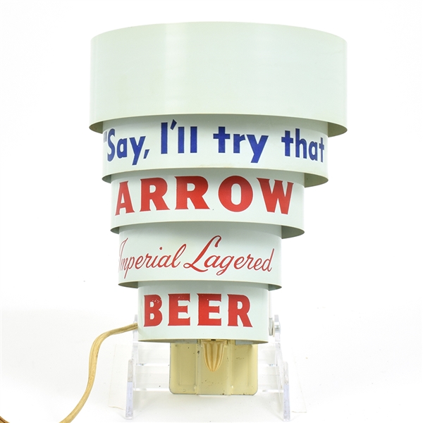 Arrow Beer 1940s Deco Style Wall Sconce Illuminated Sign