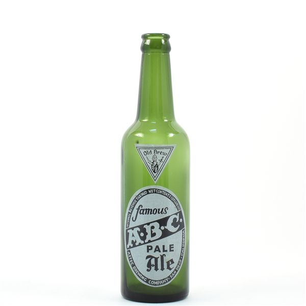 ABC Pale Ale 1930s ACL Bottle MINTY