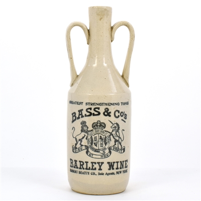 Bass and Co Barley Wine Pre-Prohibition Stoneware Bottle