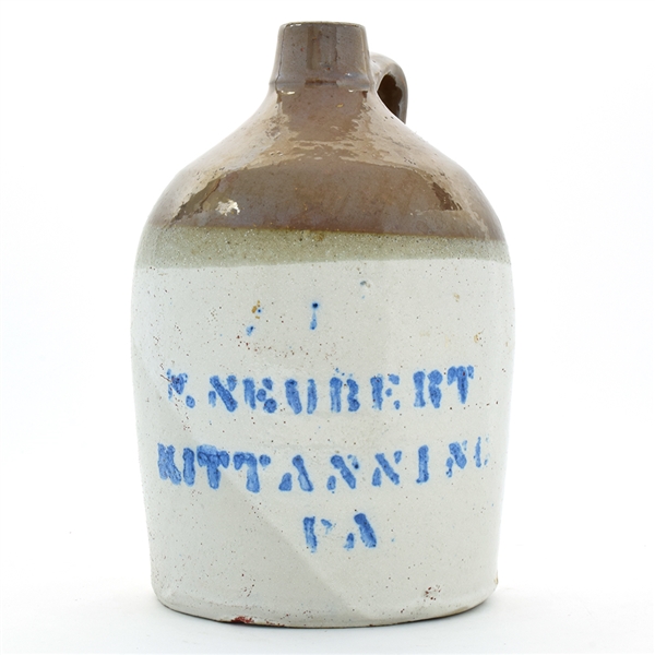 Neubert Pre-Prohibition Stoneware Jug KITTANNING PA