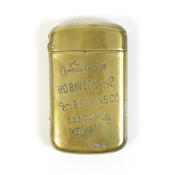 Robinson Brewing Co Pre-Pro Match Safe BOSTON RARE