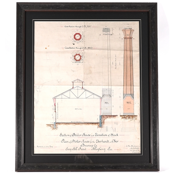 Eberhardt Ober Brewing Architect Rendering Boiler House Stack