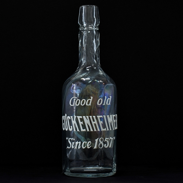 Guckenheimer Pre-Proh Hand Painted Enamel  Whiskey Bottle