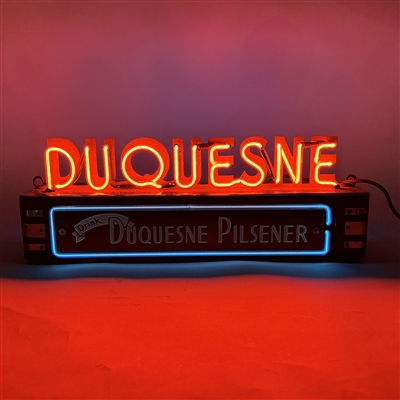 Duquesne Pilsener 1930s Neon ROG Illuminated Sign RARE