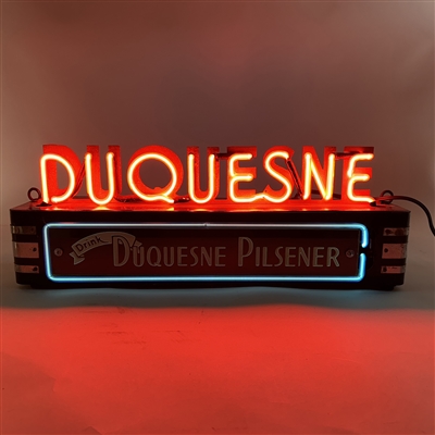 Duquesne Pilsener 1930s Neon ROG Illuminated Sign RARE