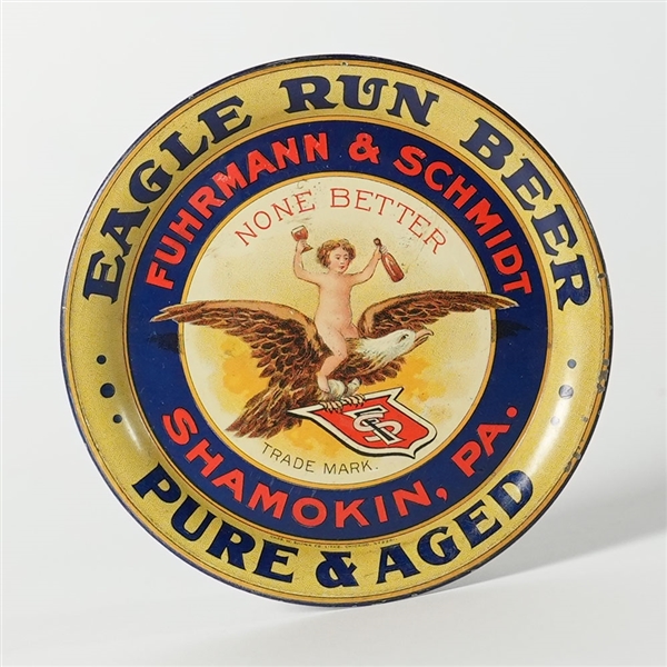 Eagle Run Beer Fuhrmann Schmidt Shamokin Tip Tray SHARP