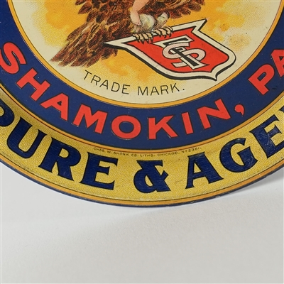 Eagle Run Beer Fuhrmann Schmidt Shamokin Tip Tray SHARP