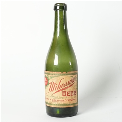 Milwaukee Style Beer Suffolk Brewing Boston Pre-prohibition Bottle