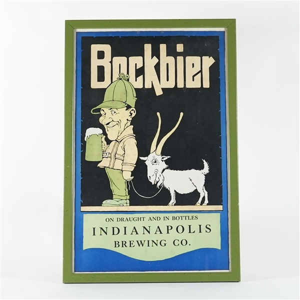 Bockbier Indianapolis Brewing Pre-prohibition Sign