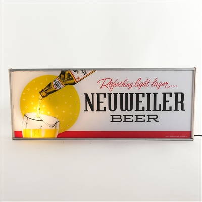 Neuweiler Refreshing Light Lager Beer Illuminated Sign