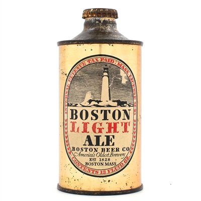 Boston Light Ale Cone Top 154-10 RARELY CLEAN