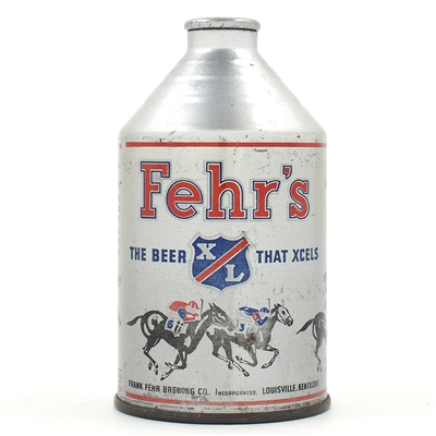 Fehrs XL Beer Crowntainer 193-23 KENTUCKY DERBY HORSE RACING