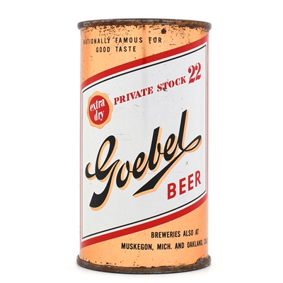 Goebel Beer Flat Top DETROIT 70-40