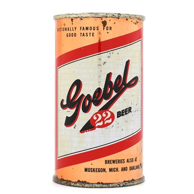 Goebel Beer Flat Top RED SHADOW DETROIT 71-2