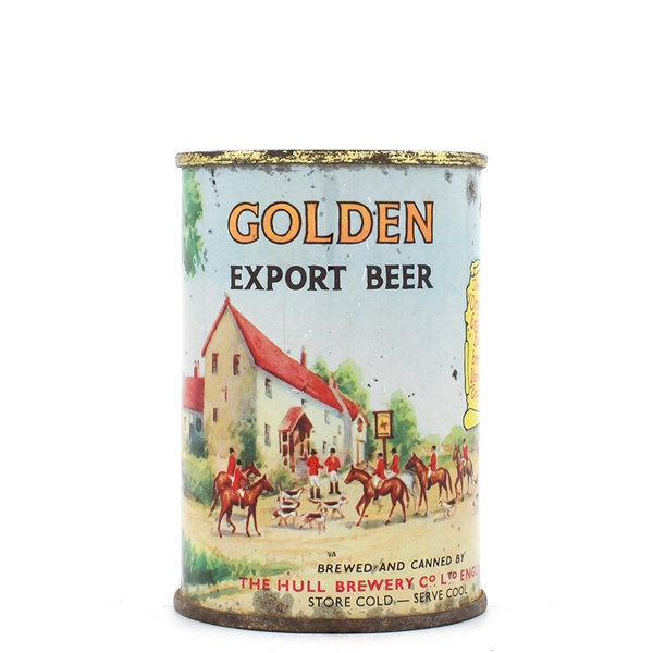 Hull Golden Export Beer English Flat Top SCARCE