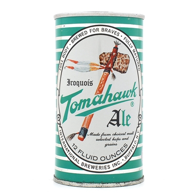 Iroquois Tomahawk Ale Zip Top 82-3 SUPERB MINTY