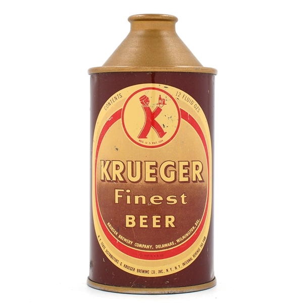 Krueger Beer Cone Top BROWN COPYRIGHT 172-6