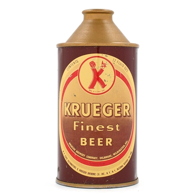 Krueger Beer Cone Top BROWN COPYRIGHT 172-6