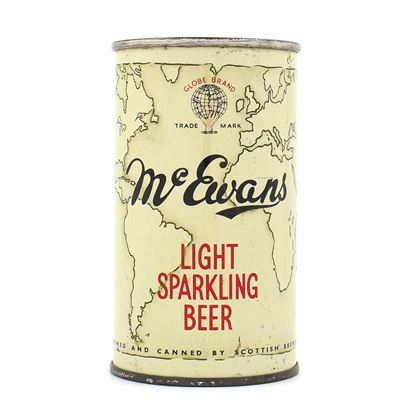 McEwans Beer Scottish Flat Top RARE LIGHT SPARKLING BEER