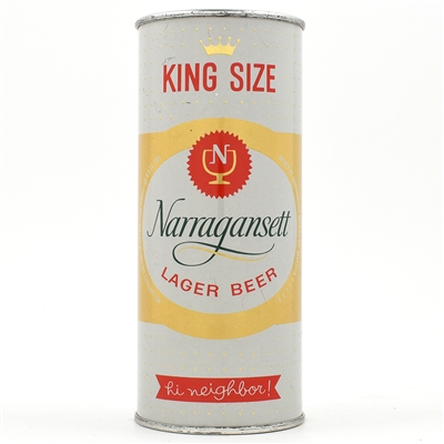 Narragansett Beer 16 Ounce Flat Top 232-27 MINTY