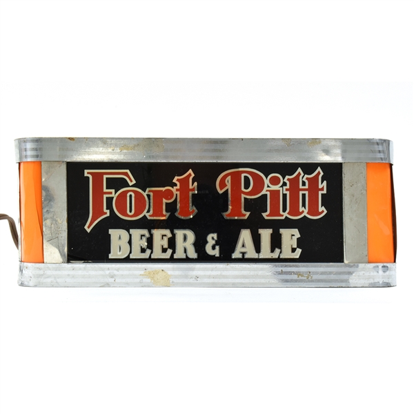 Fort Pitt Beer-Ale 1930s ROG RAY-FLEX Sign SCARCE