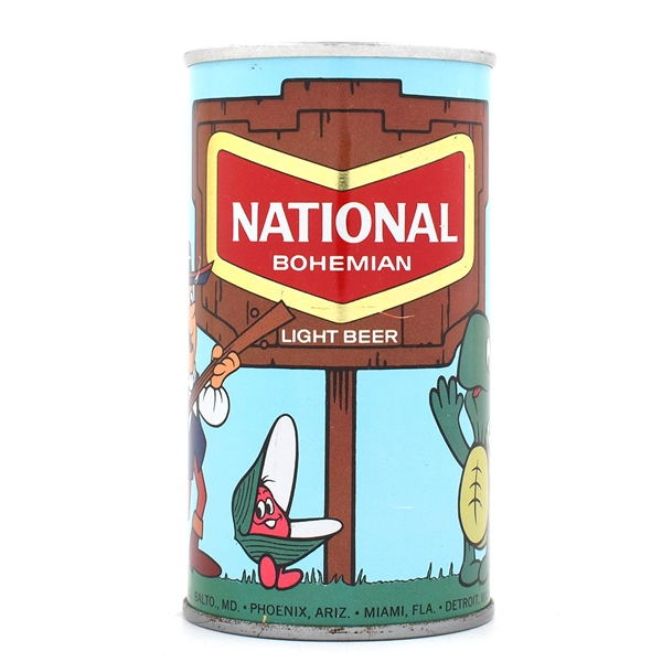 National Bohemian Beer Pull Tab CARTOON CAN 97-5