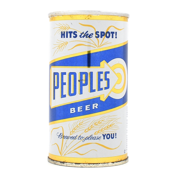 Peoples Beer Aluminum Soft Top Flat Top 113-8 SHARP