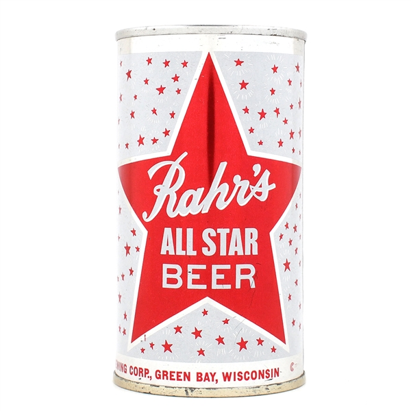 Rahrs All Star Beer Flat Top GREEN BAY 117-21 BRILLIANT