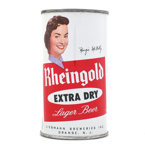 Rheingold Beer Flat Top MARGIE McNALLY ORANGE 123-10 SHARP