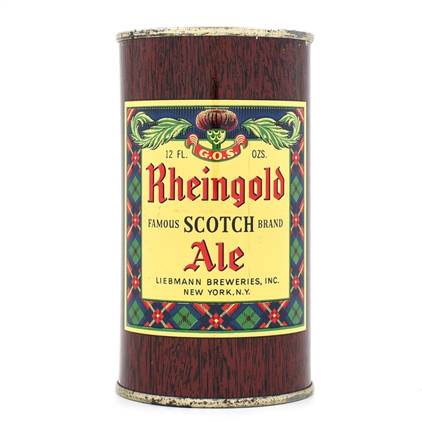 Rheingold Scotch Ale Flat Top DARK BLUE 123-26 NEAR MINT