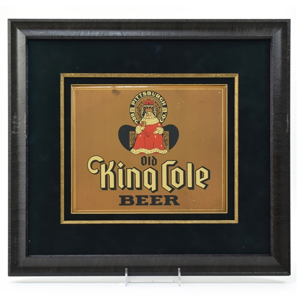 King Cole Beer 1930s Tin-Over-Cardboard Sign RARE