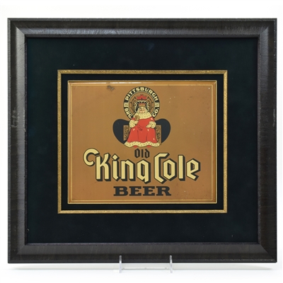 King Cole Beer 1930s Tin-Over-Cardboard Sign RARE