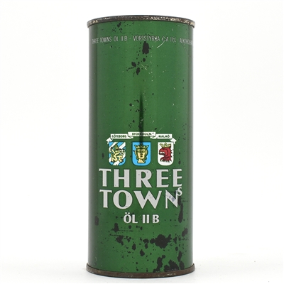 Three Town Ale 16 Ounce Swedish Flat Top SCARCE