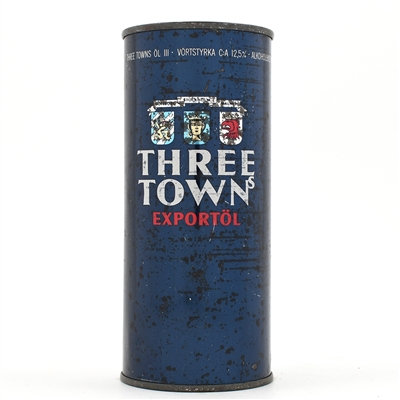 Three Town Export Beer 16 Ounce Swedish Flat Top